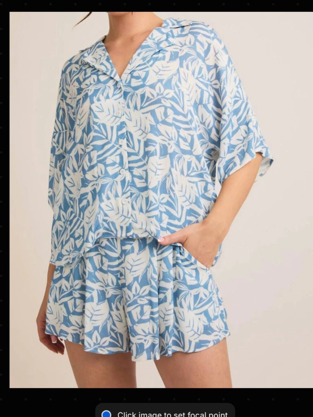 Coastal Cool Down Button Short Set